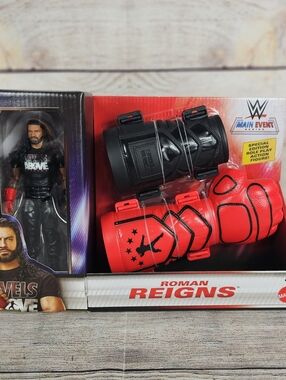 Mattel WWE Main Event Roman Reigns Special Edition Figure & Role Play Gloves